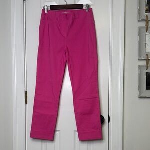 Chic Fuchsia Straight Leg Women's Pants